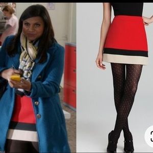 Kate Spade Evan A-line Colorblock Miniskirt Size 2